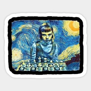 The Queen's Gambit Van Gogh Style Sticker